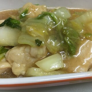 白菜と鶏むね肉の旨煮